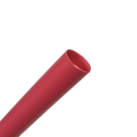 1/2 Heat Shrink (3:1) Sleeving, Dual Wall Adhesive-Lined UL224 Tubing, Red, 8 Ft Length